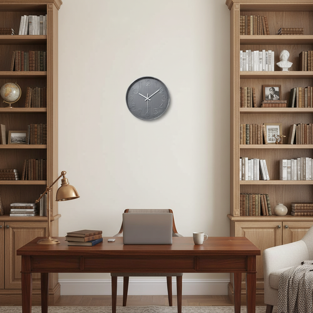 Colorful Round Wall Clock | Modern Wall Clock Decor 30cm