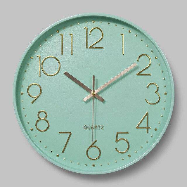 Colorful Round Wall Clock | Modern Wall Clock Decor 30cm