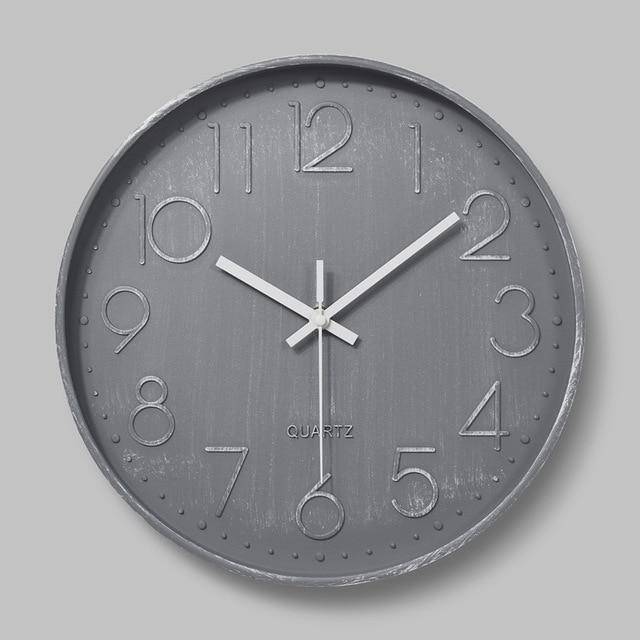 Colorful Round Wall Clock | Modern Wall Clock Decor 30cm