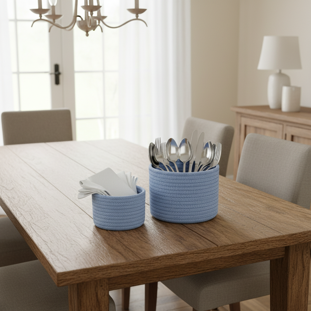 Cotton Rope Storage Basket | Eco-Friendly Organizer for Toys