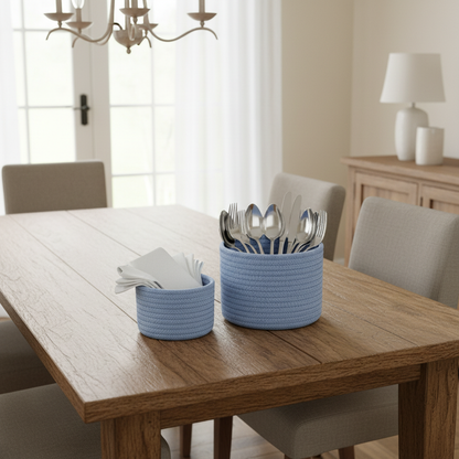 Cotton Rope Storage Basket | Eco-Friendly Organizer for Toys