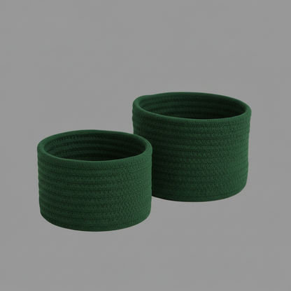 Cotton Rope Storage Basket | Eco-Friendly Organizer for Toys