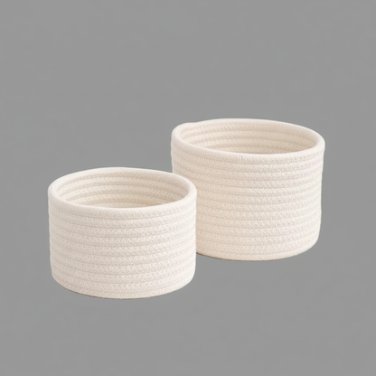 Cotton Rope Storage Basket | Eco-Friendly Organizer for Toys