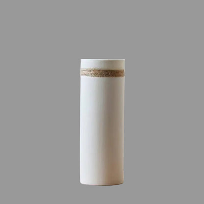 Modern White Ceramic Flower Vase | Elegant Home Decor