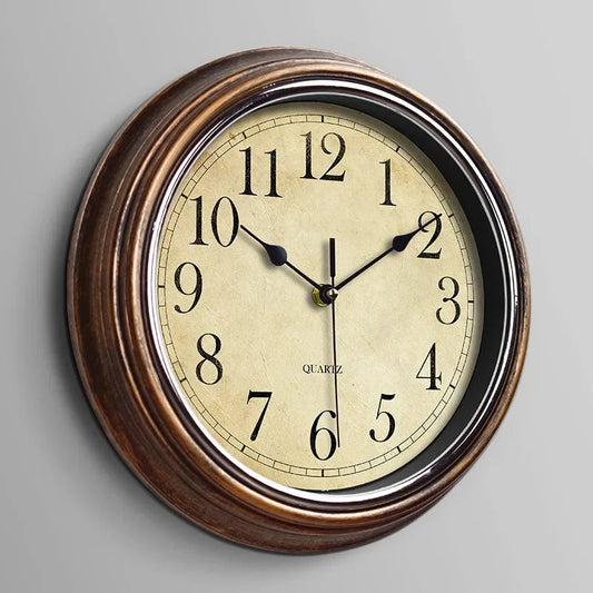 Vintage Silent Wall Clock | Elegant Wall Clock Decor 0